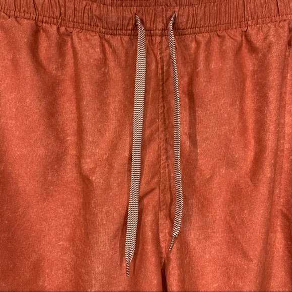 Goodfellow Mens Orange Pull On Swim Trunks With Pockets Drawstring Net Lined XL - Picture 4 of 15